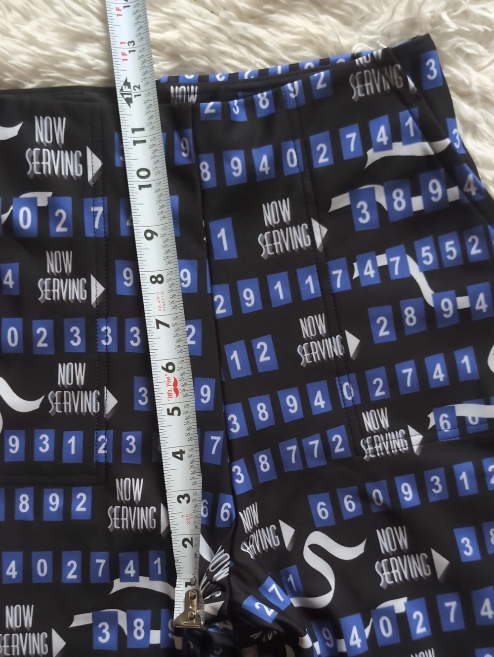 Blackmilk Beetlejuice Now Serving Ticket Number High Waist Straight Leg Pant XS - Picture 13 of 14